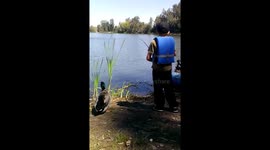 Who takes their pet duck on fishing trips?? WE DO!!!