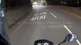 Honda CBF 125 motorcycle crash