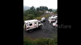 Aftermath of coal mine explosion in southern China