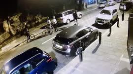 Yob Aims Firework Down A Street Hitting A Child