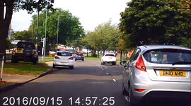 Blind driver who has no idea what a mirror is