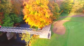 Drone Footage Of Beautiful Autumn Colours At Golf Course!