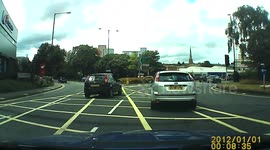 Driver Almost Crashes Into Us On Bristol RoundAbout