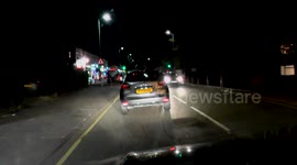 NO LIGHTS driving in Rush Hour  traffic