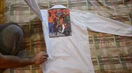 How to perfectly fold a shirt with a comic book