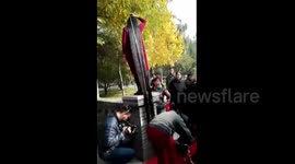 This woman's hair is more than three-metres long