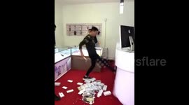 Man pays store owner to smash up shop after argument