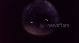 Inside an iclandic volcanic cave.