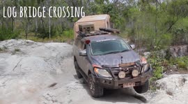 Cape york log bridge crossing