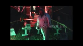 Zombie stalks neighborhood