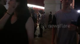 Kanye West stops concert.