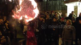 Ottery Tar Barrels. UK