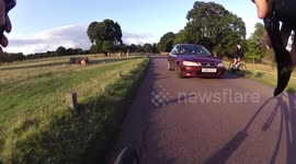 Richmond Park - 3 x Oncoming close pass on cyclist - Too common!