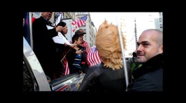 Donald Trump pinata raises money for NYC's homeless