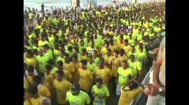 largest running event  || Indian Navy Full Marathon a big draw || Zumba dance catches the eye