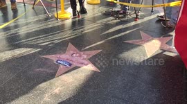 Trump Star Destroyed With Sledgehammer