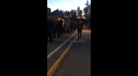 Busy polling stations as voting starts in the US