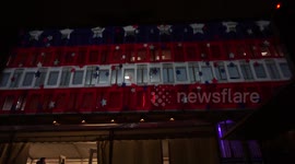 London embassy lights up US flag on Election Day