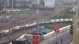 Cars On A Train