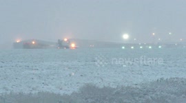 Snow clearance at Leeds Bradford Airport