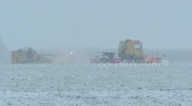 Snow clearance at Leeds-Bradford Airport