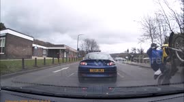Dangerous motorbike wheelie
