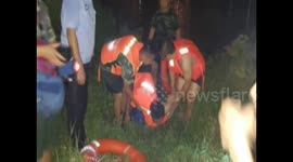 Drunk man jumps into river to 'test speed of police response'