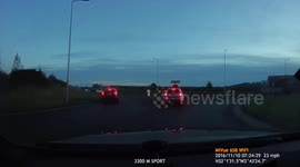 Accident on the Hereford A49 Ross Road / B4399 bypass roundabout