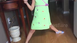 Girl, 5, gets surprised with puppy and mum freaks out