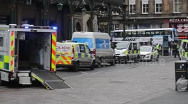 The Scene Of A Man Who Fell From A Window Outside Major Train Station