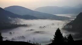 Cloud inversion over the Scottish highlands