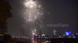 The lord mayors show fireworks