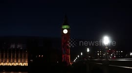 Poppies and war poems light up Big Ben on Rememberance Day