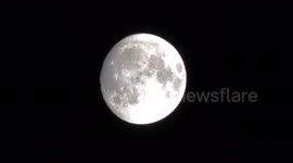 Beautiful moon over Scottish highlands just prior to the Supermoon on 14/11/2016