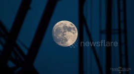 Amazing super moon views form Tokyo, Japan