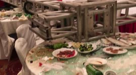 Steel frames on wedding stage collapse injuring seven