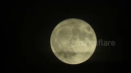 Supermoon up close view of Moon craters