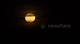 Supermoon over Southern Europe
