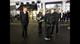 Jodie Kidd and Father arrive at the press night of School of Rock