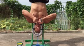 Farmer shows off kung-fu skills, after teaching himself for years