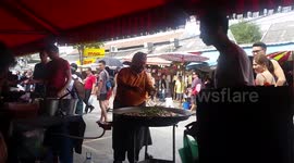 Fresh Paella Street Food in Thailand