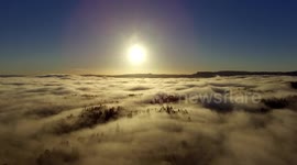Stunning views of Oslo veiled in fog