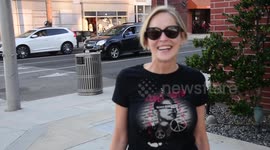 Sharon Stone comments about the aftermath of the Presidential Election the day after Hillary Clinton lost to Donald Trump