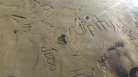Serendipity Graffiti on Sandstone