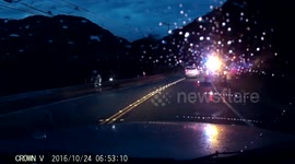 SoCal rain means cars go flying