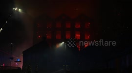 Major fire at mill in Huddersfield