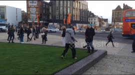 Jeremy Kyle confronted by protester in Hull