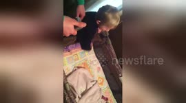 Big brother gets surprise when his premature sister comes home after 109 days in hospital