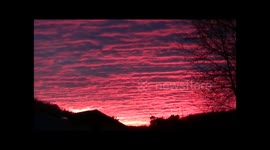 Beautiful magenta sky in Northern Ontario