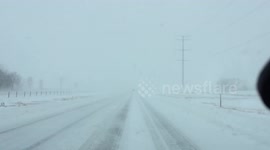 Insane Blizzard on Major Interstate